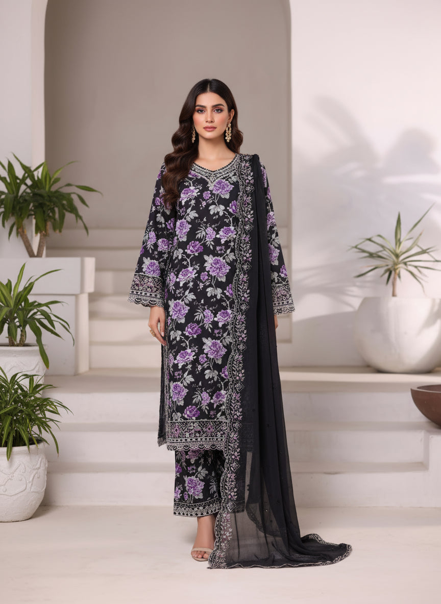 Black Spring - Sadabahar Viscose