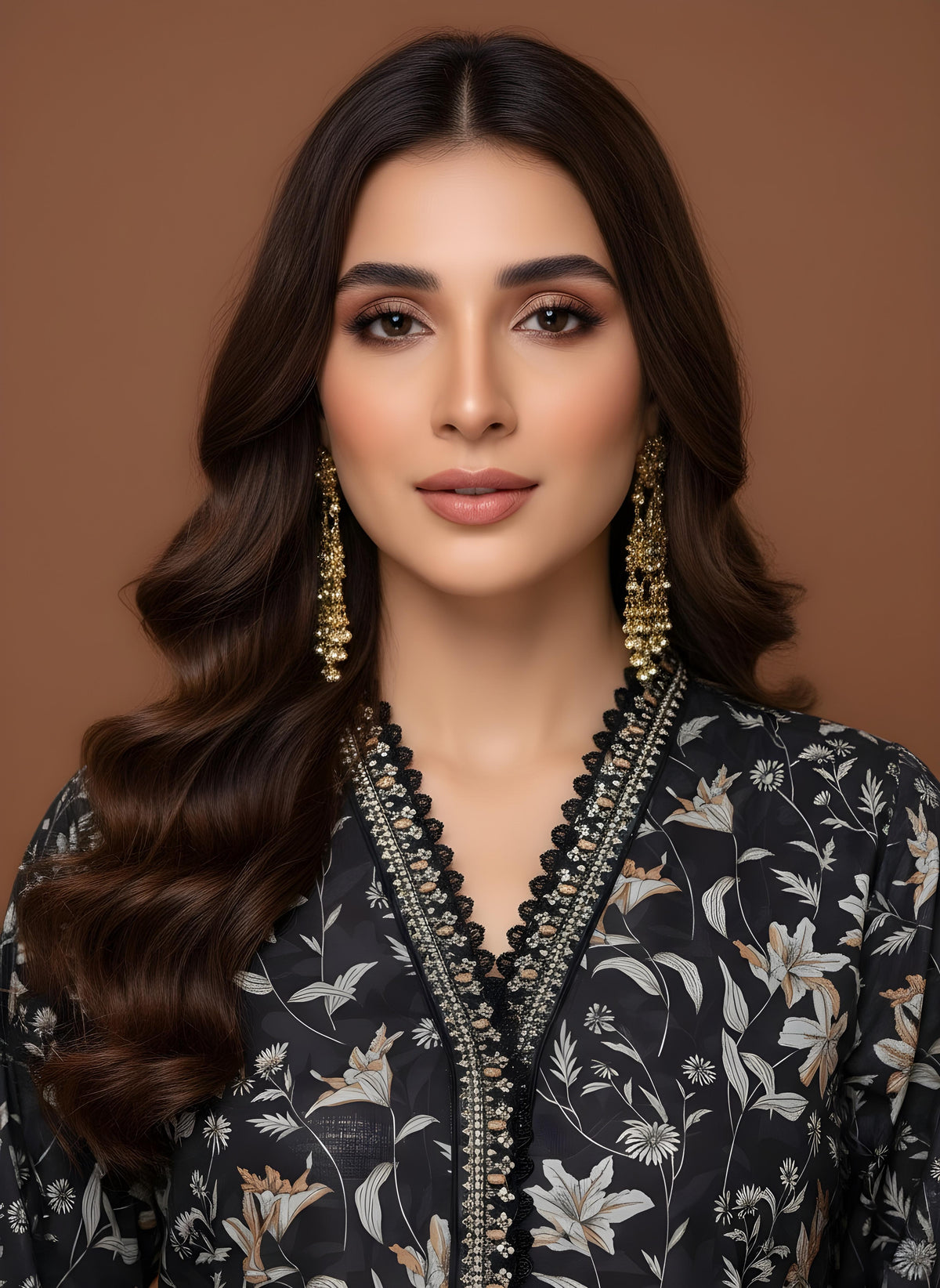 Noir Ivy - SB Printed Khaddar