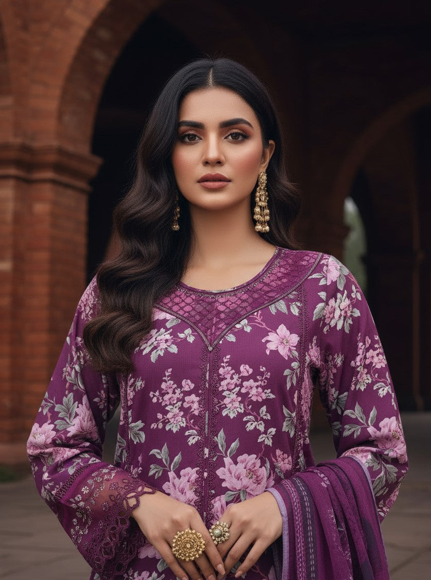 Violet Muse - Sadabahar Viscose