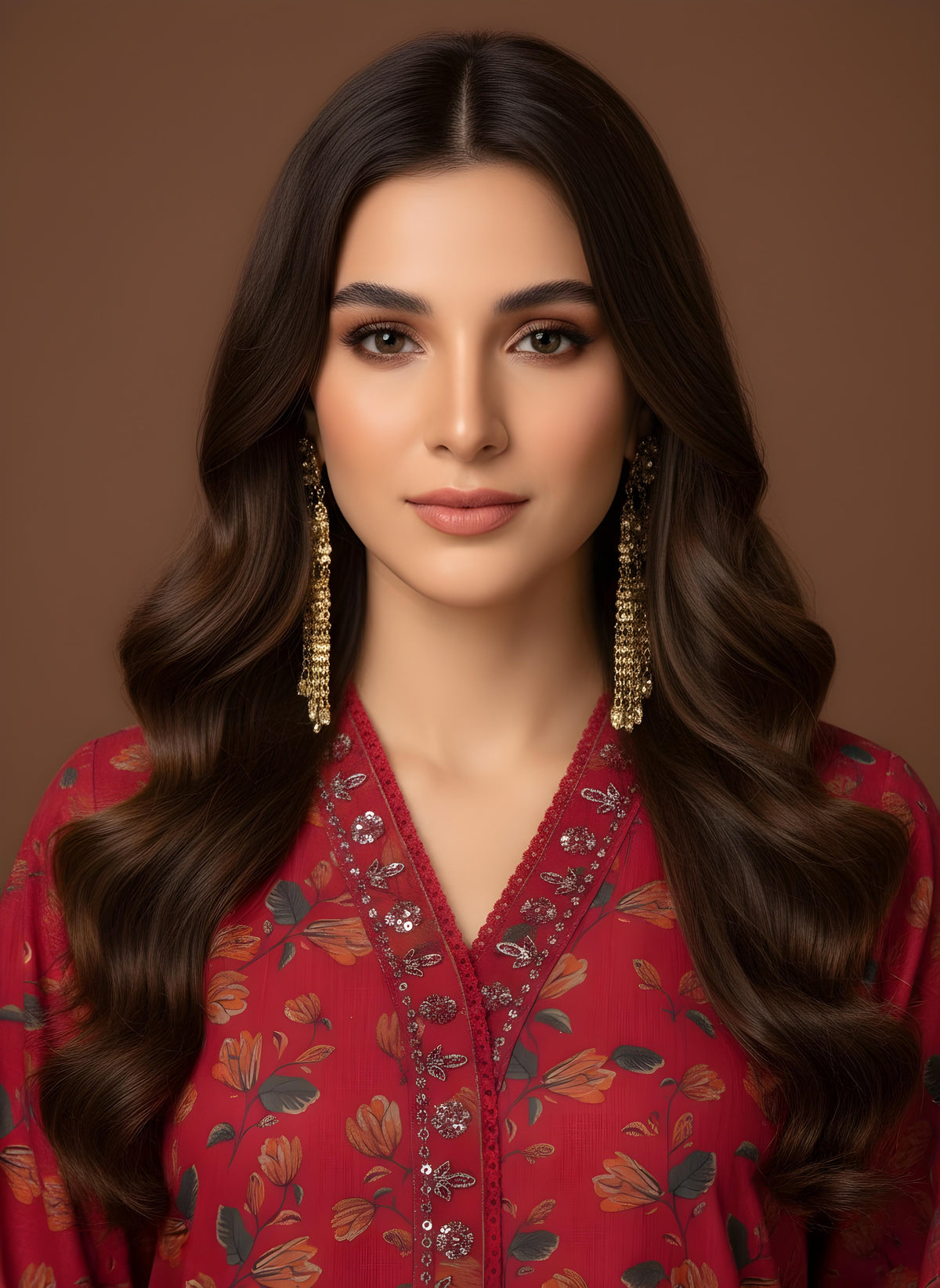Rust Reverie - SB Printed Khaddar