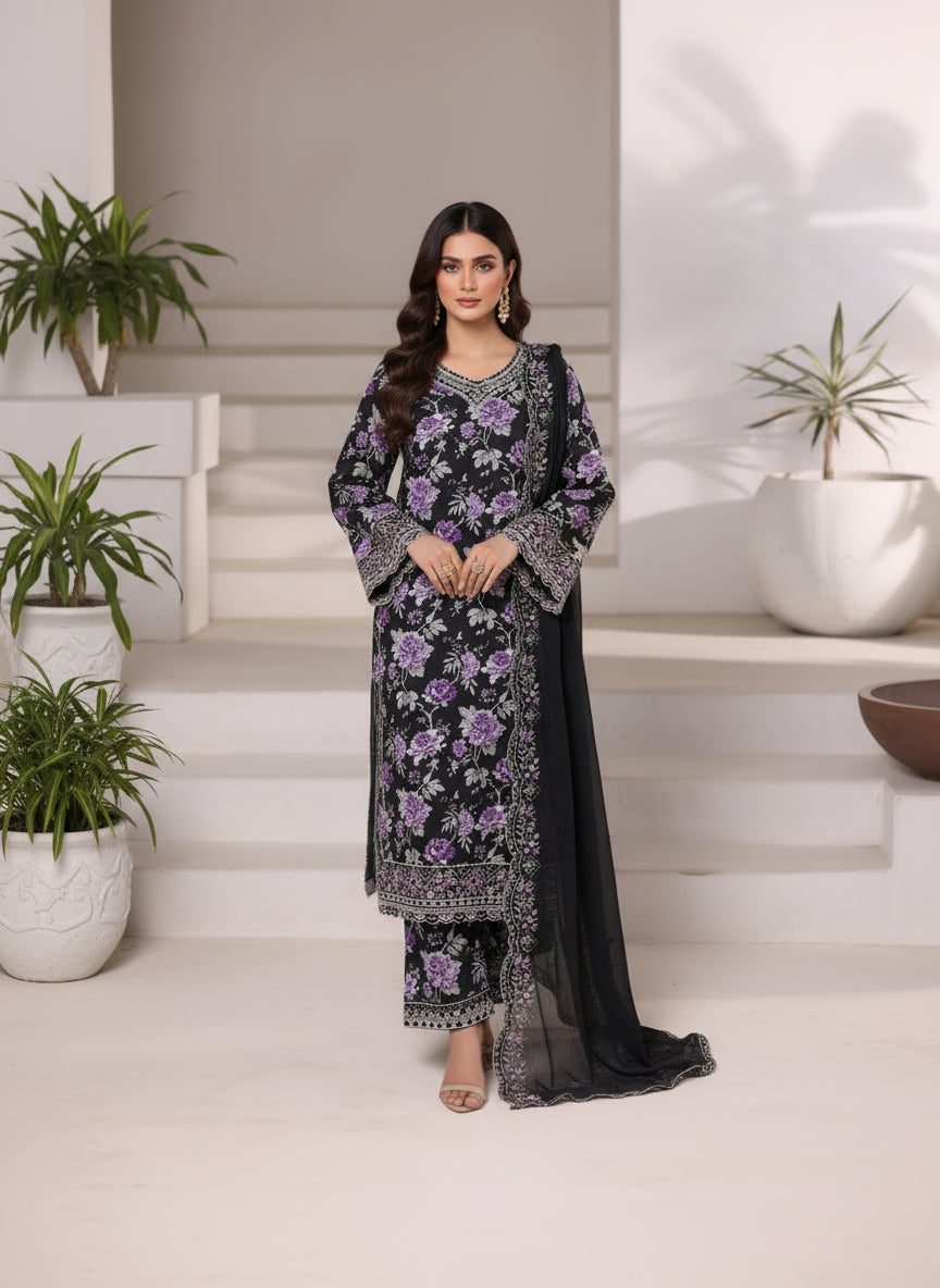 Black Spring - Sadabahar Viscose