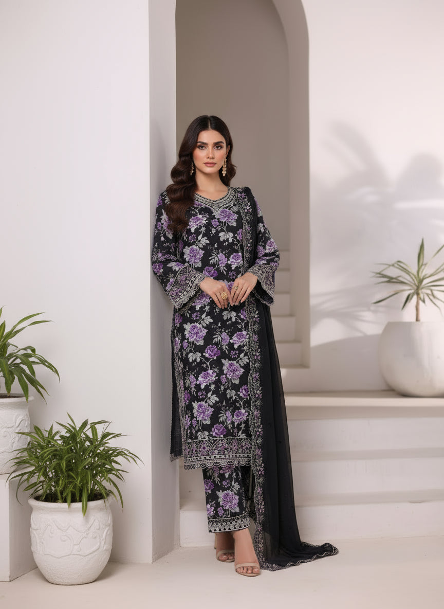 Black Spring - Sadabahar Viscose