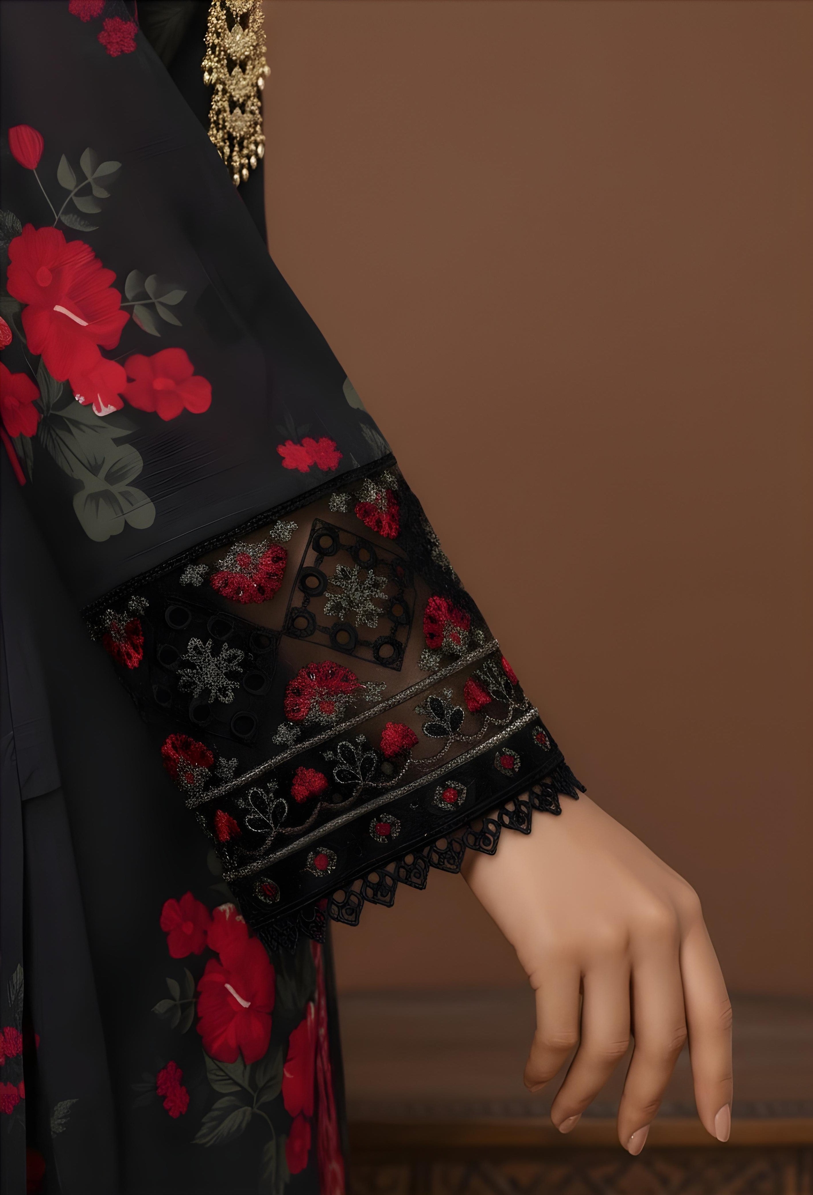 Midnight - SB Printed Khaddar