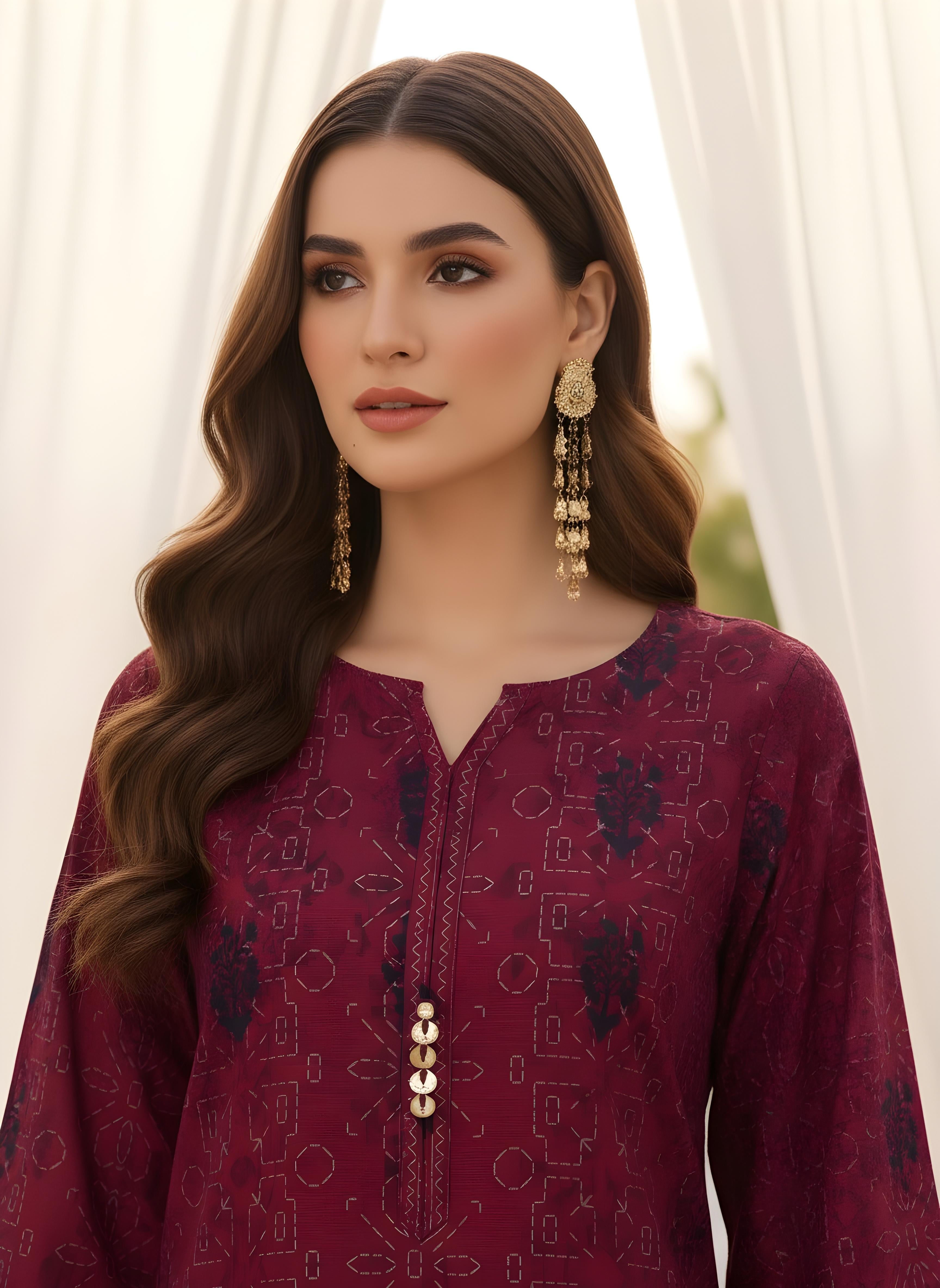 Cherry Bloom  - SB Printed Khaddar