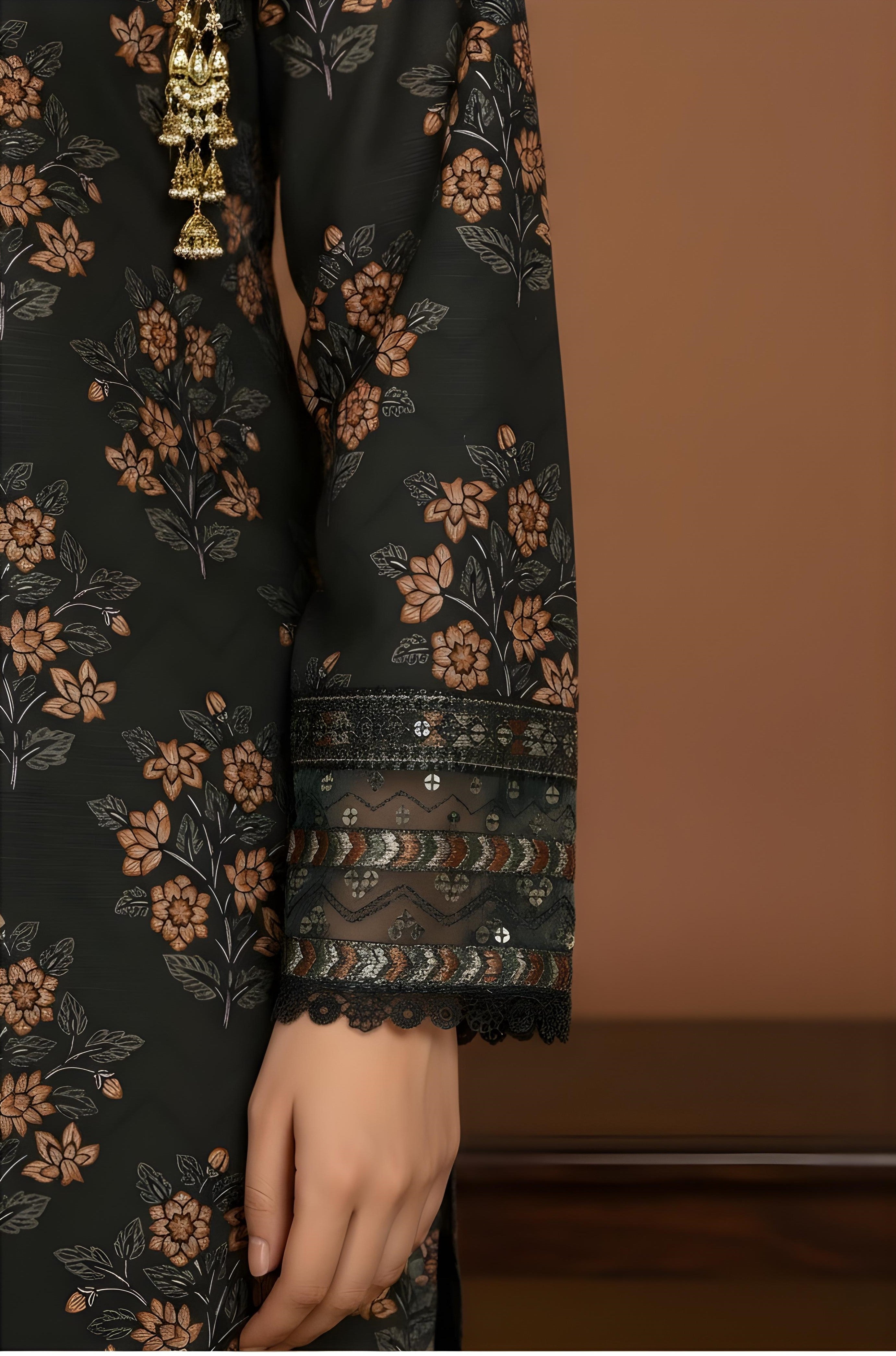 Vintage Grace - SB Printed Khaddar