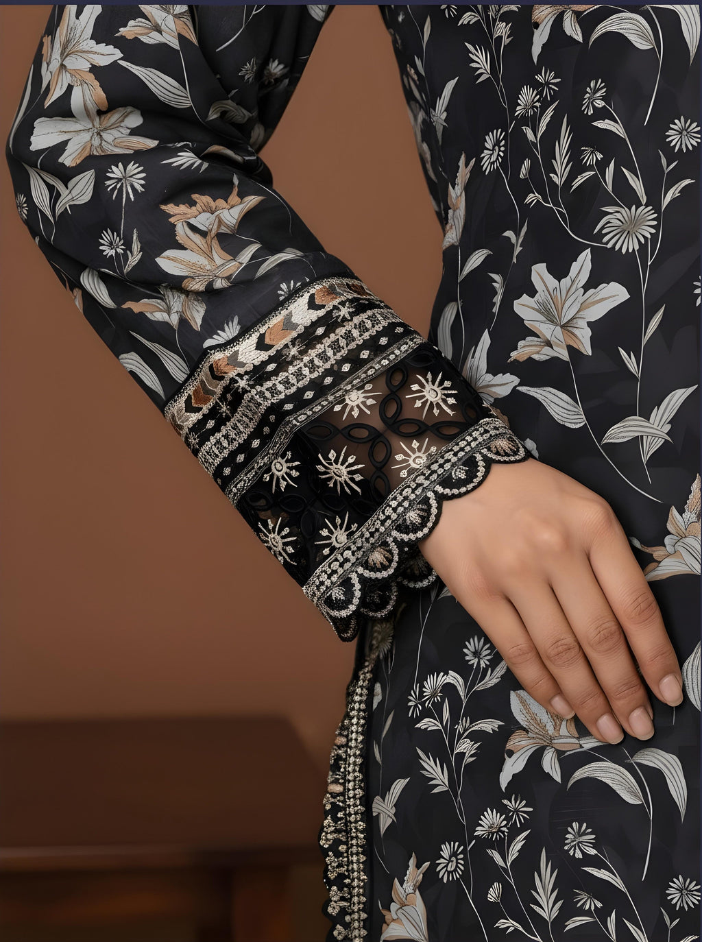 Noir Ivy - SB Printed Khaddar