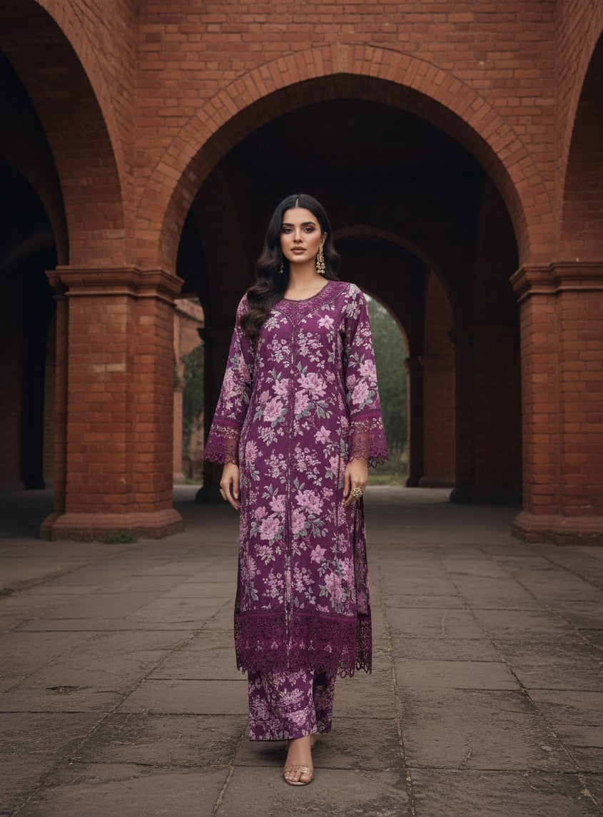 Violet Muse - Sadabahar Viscose