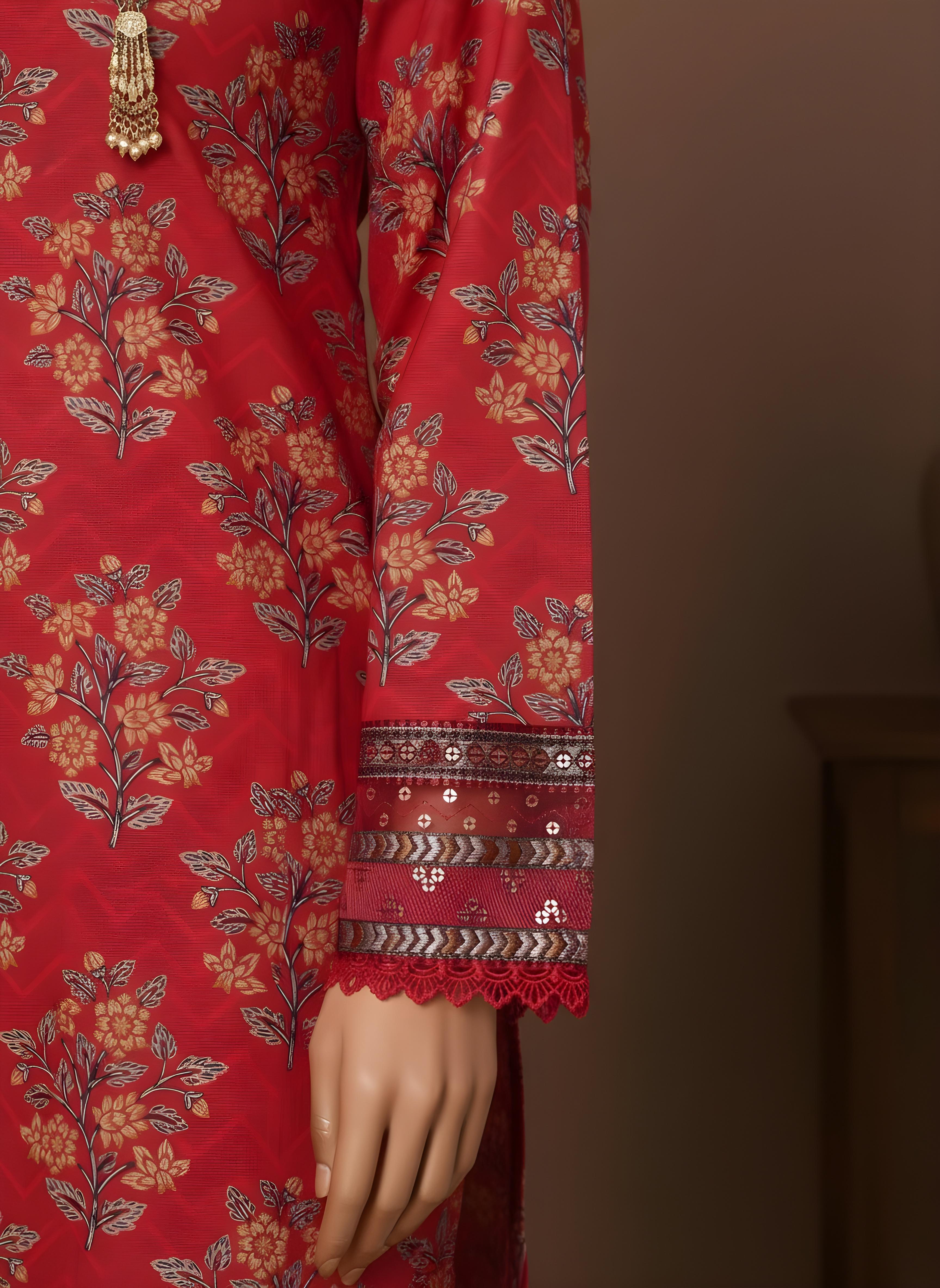 Crimson - SB Printed Khaddar