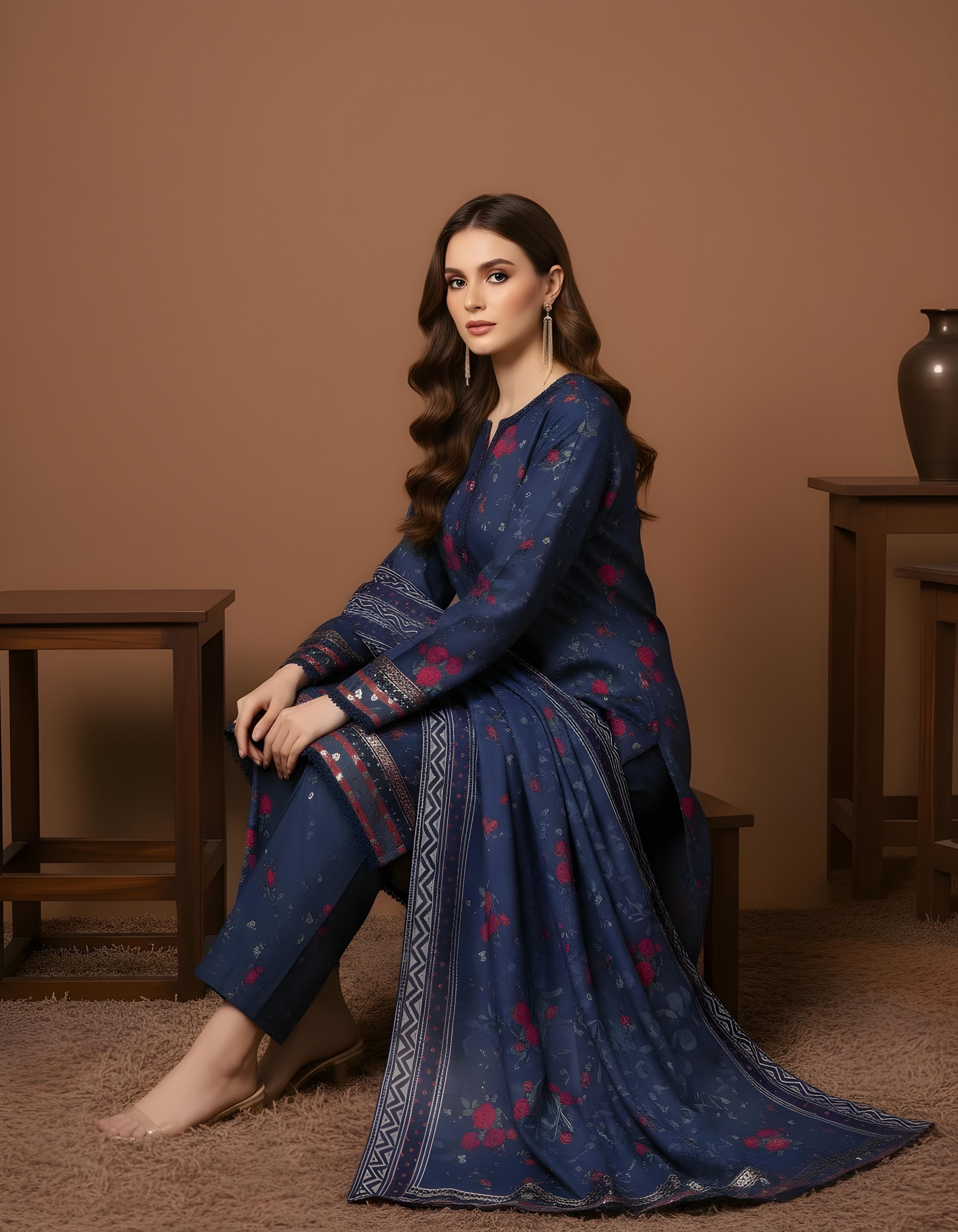 Sapphire - SB Printed Khaddar