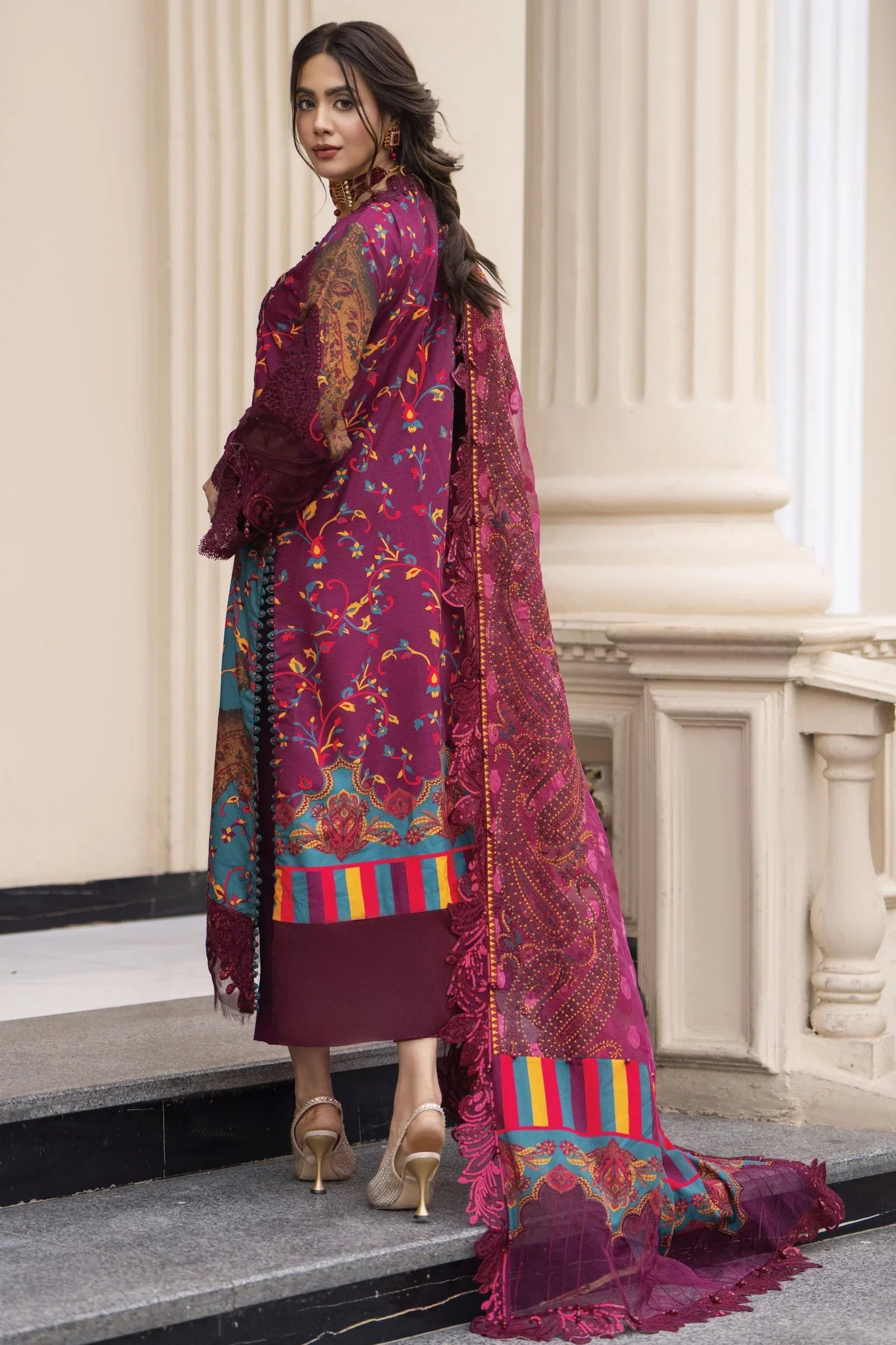 Arwah Embroidered Digital Printed Grip