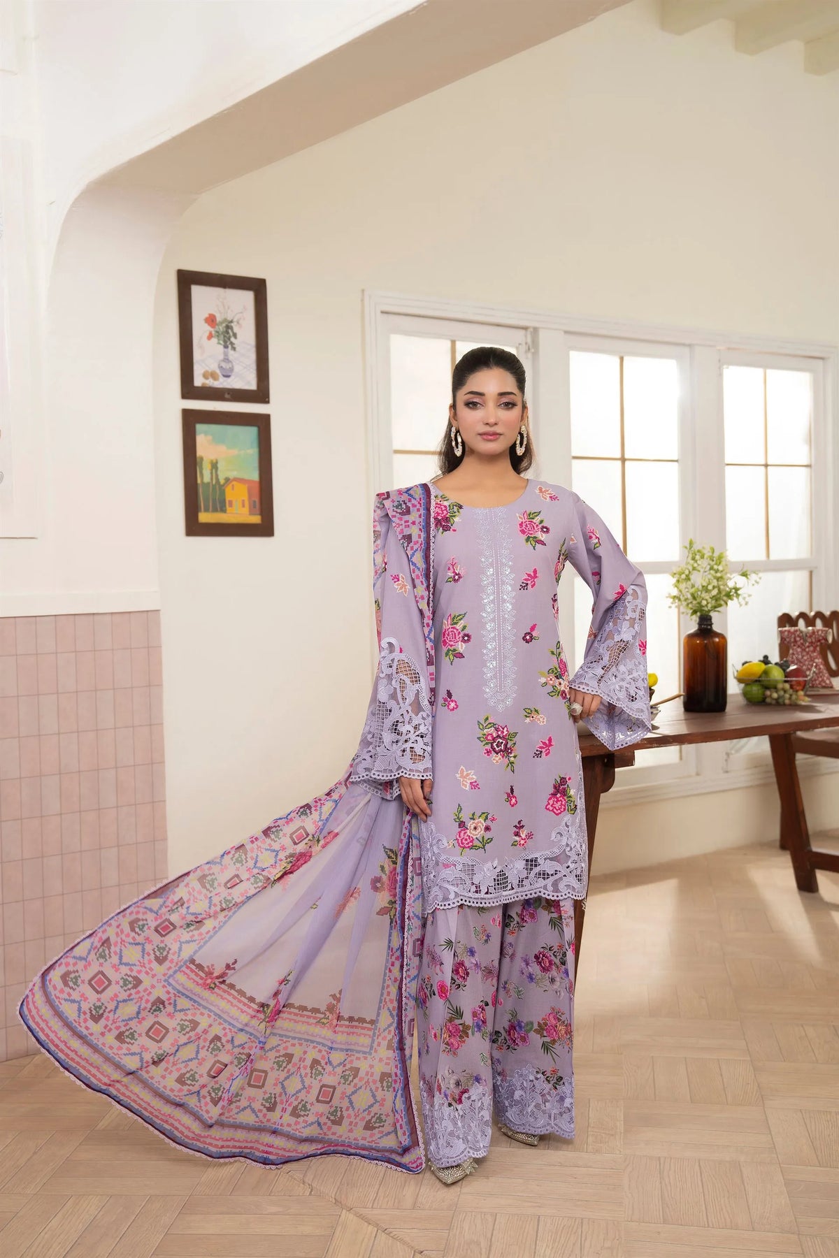 Karma Flora 1606 Heather Purple
