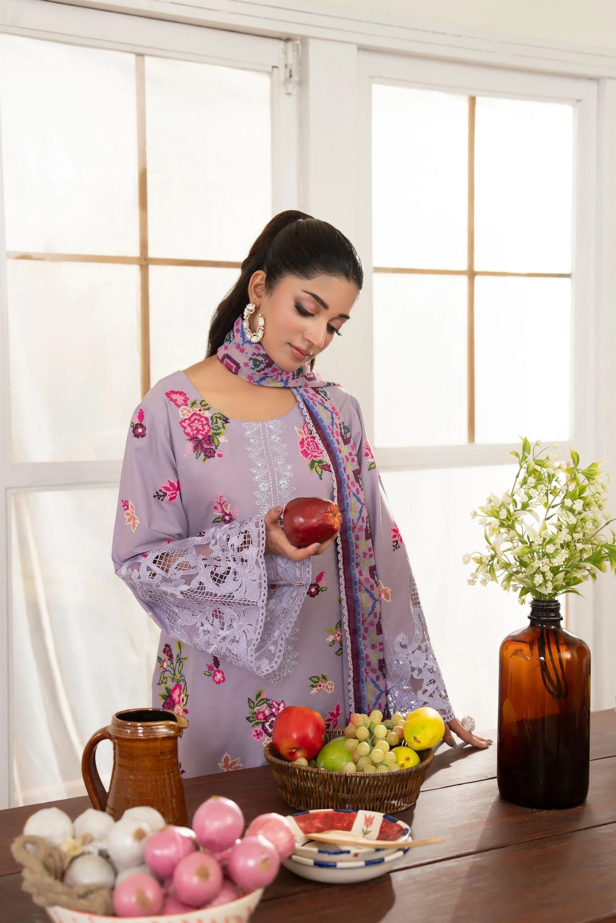 Karma Flora 1606 Heather Purple