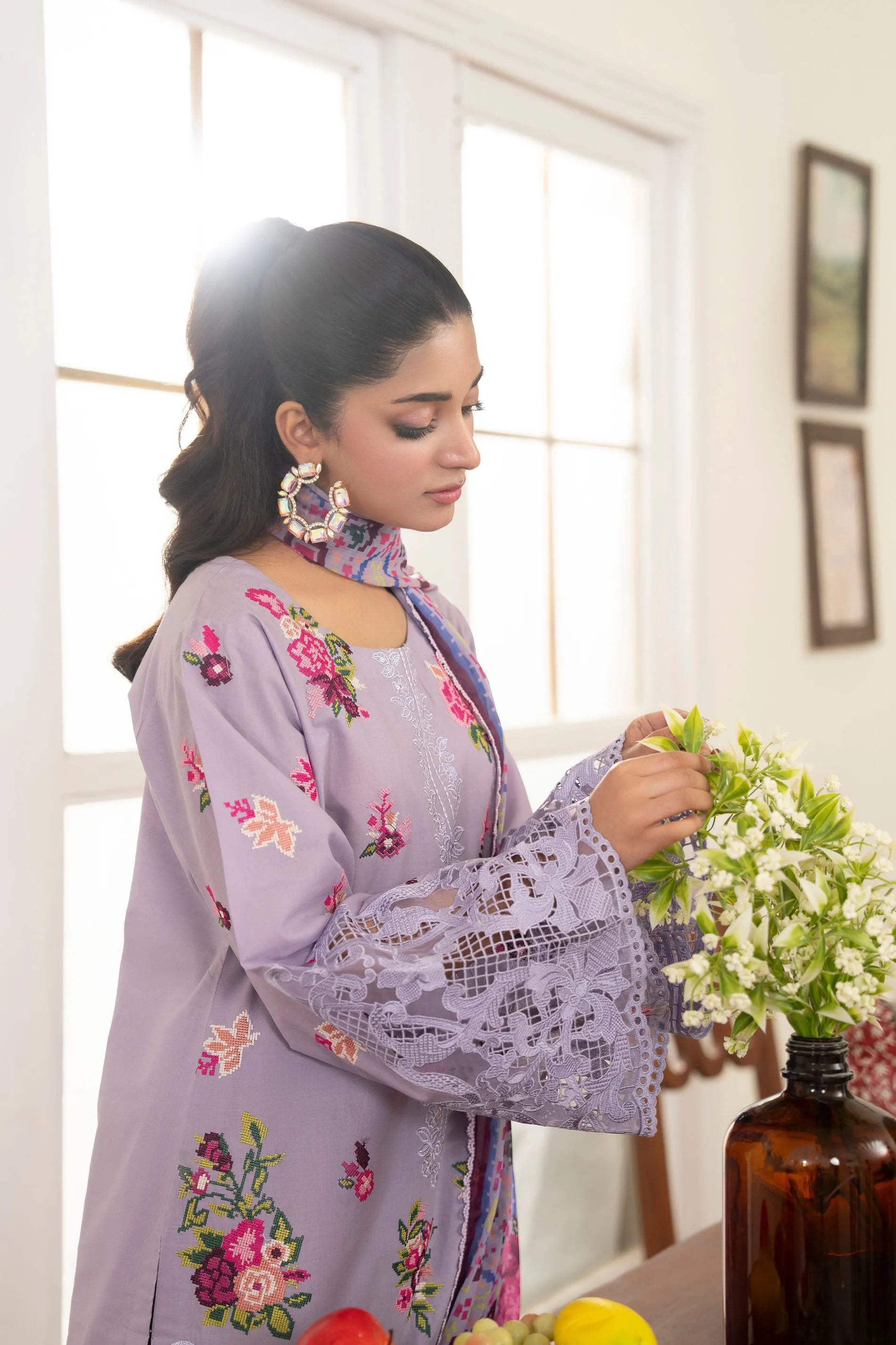 Karma Flora 1606 Heather Purple