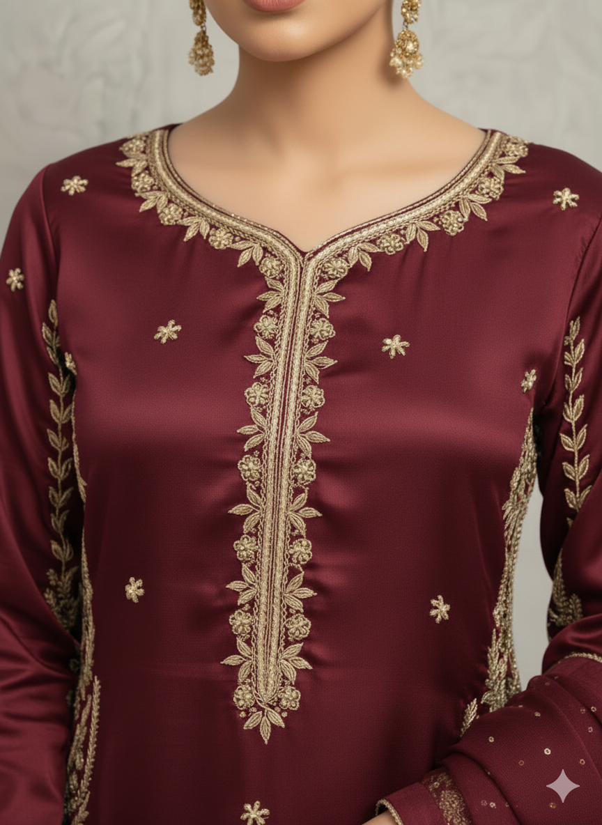 Mystic Mehroon -RR 10 SILK