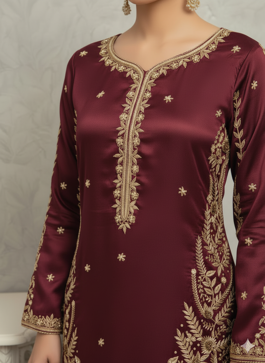 Mystic Mehroon -RR 10 SILK