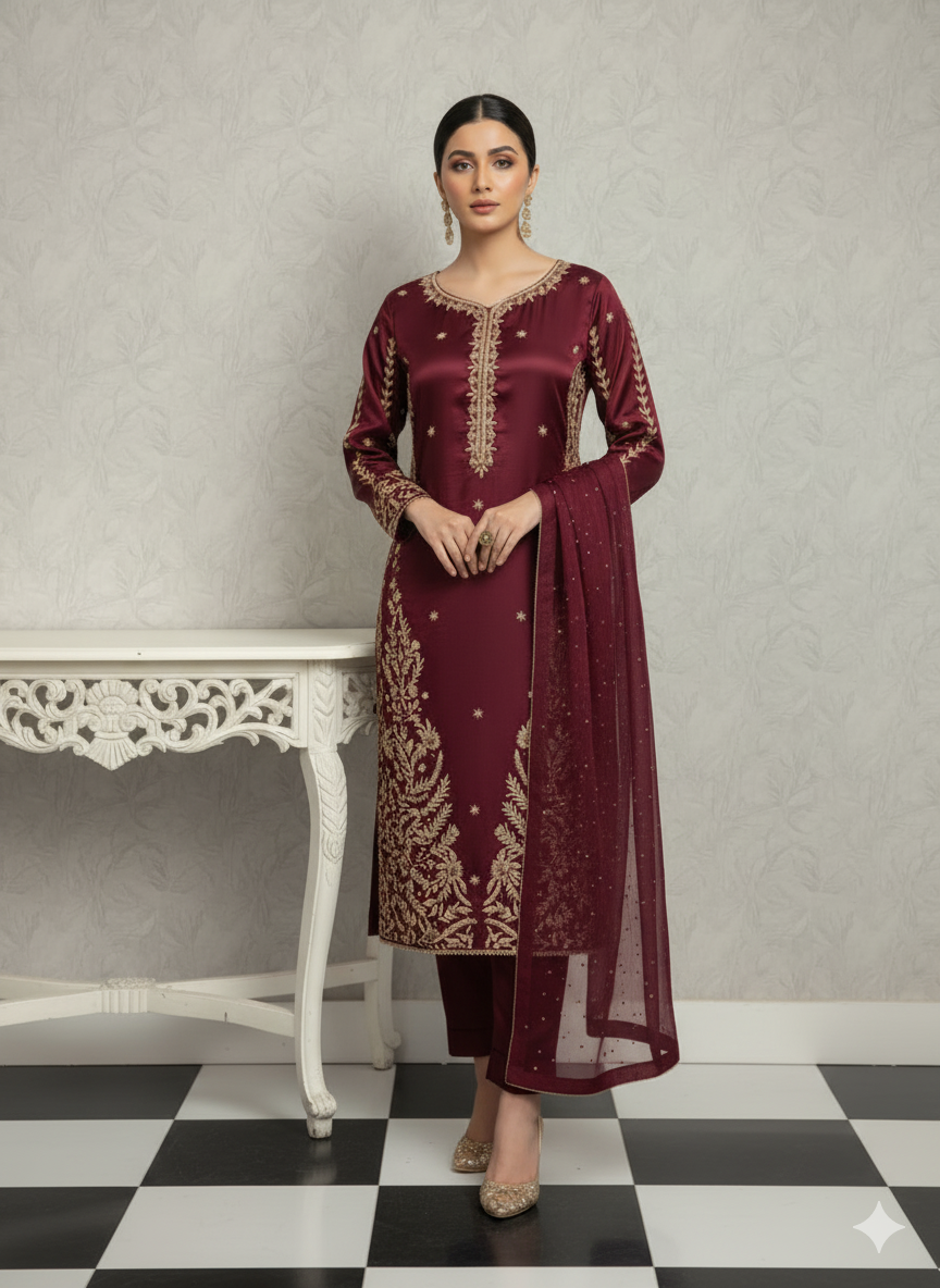 Mystic Mehroon -RR 10 SILK