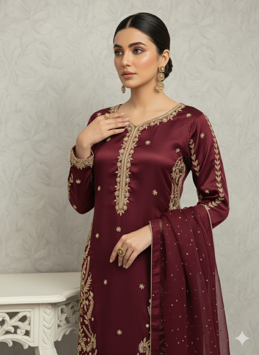 Mystic Mehroon -RR 10 SILK