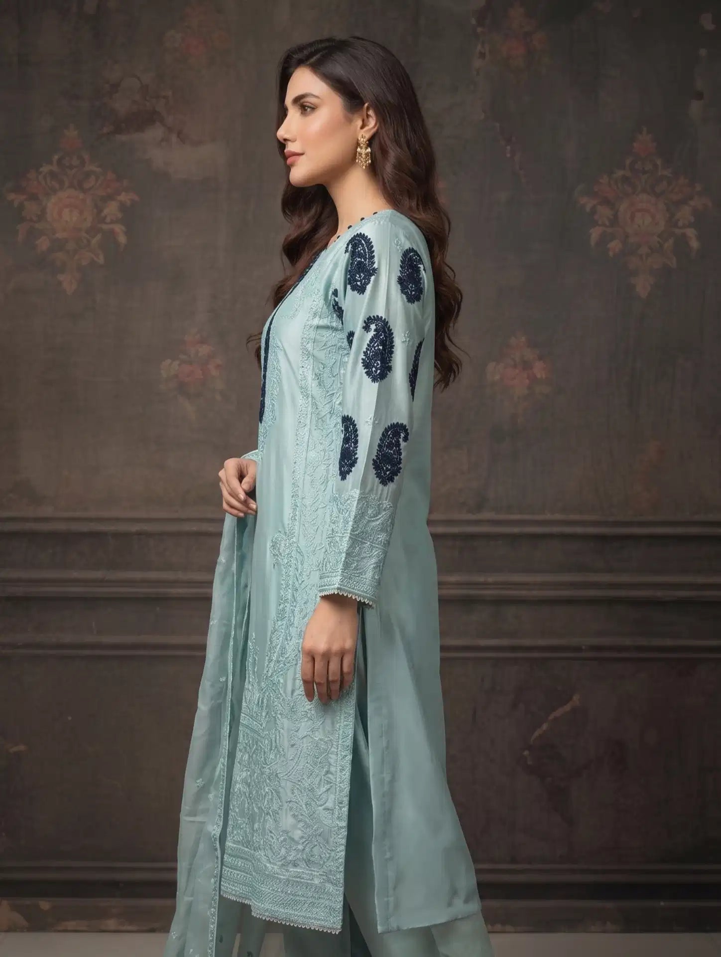Sherrys Silk - Frosty Aqua