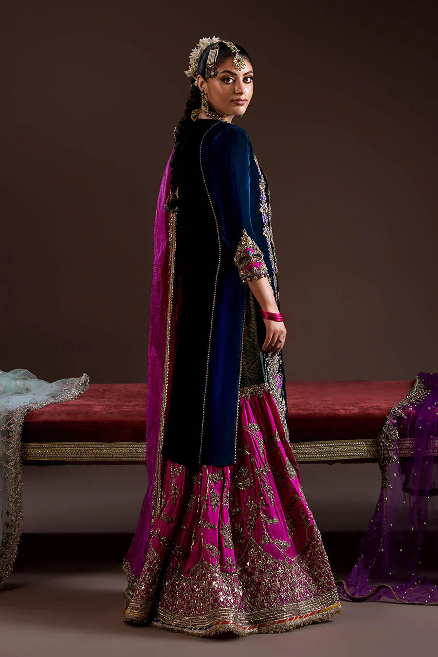 P-292 With silk dupatta