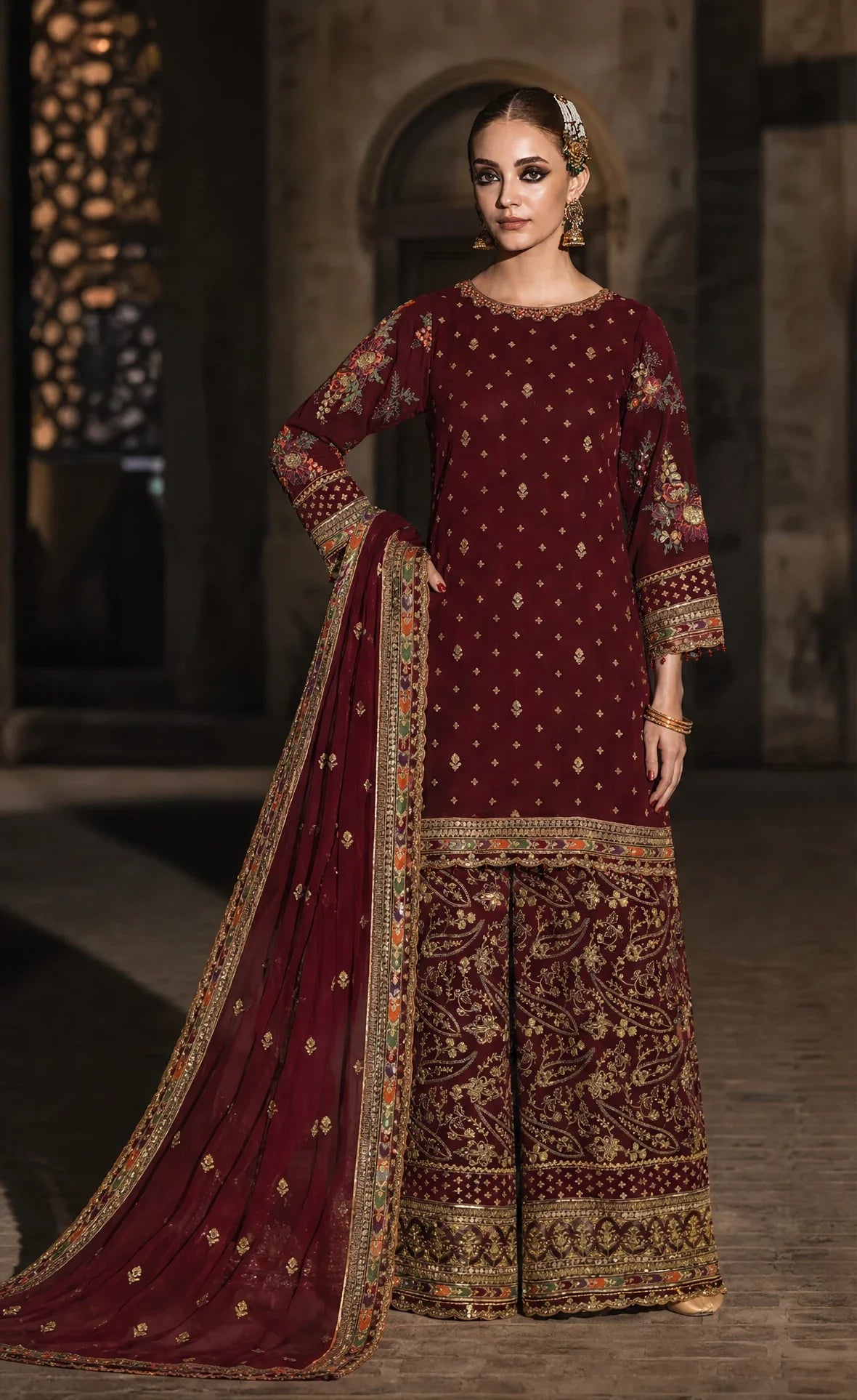 Hijr - 3-Piece Chiffon Festive Edit