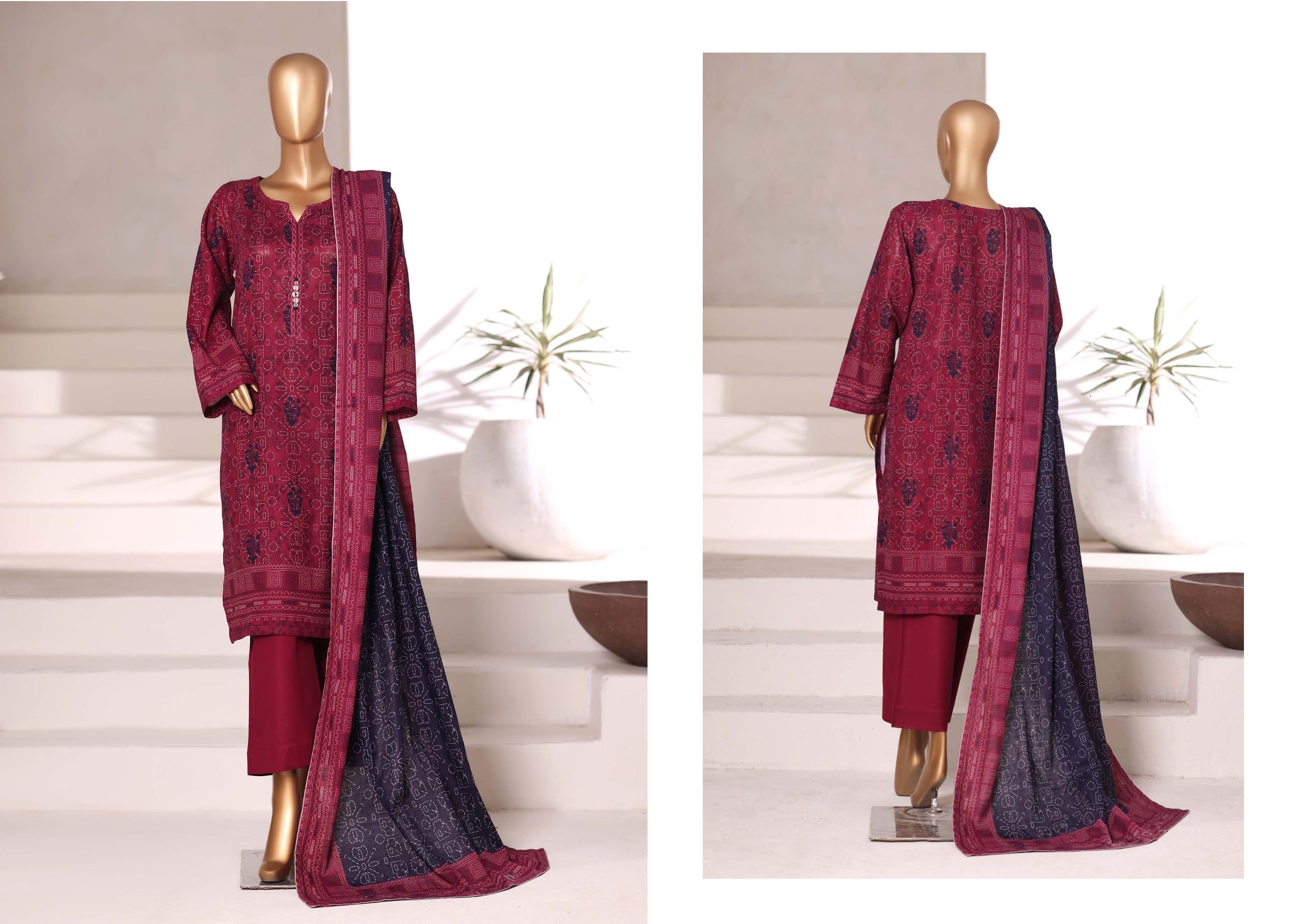 Cherry Bloom  - SB Printed Khaddar