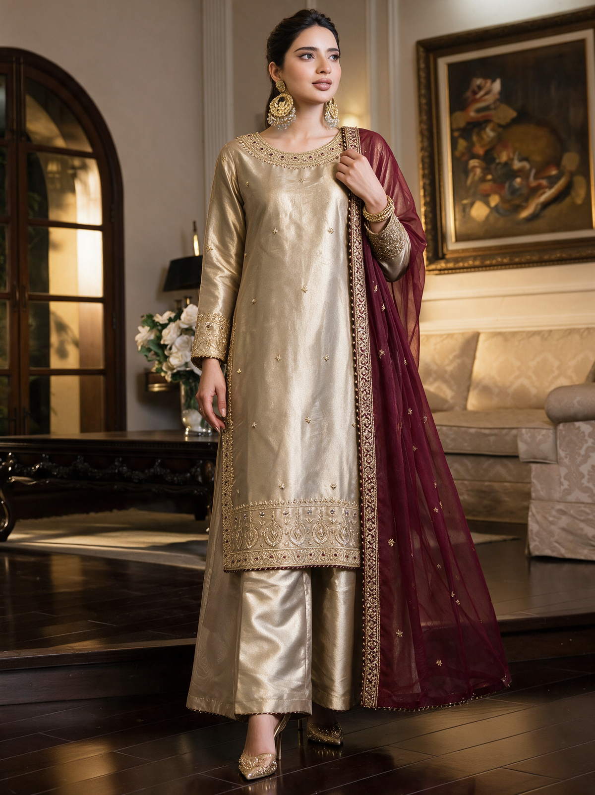 Sunehri - Premium Masoori Silk
