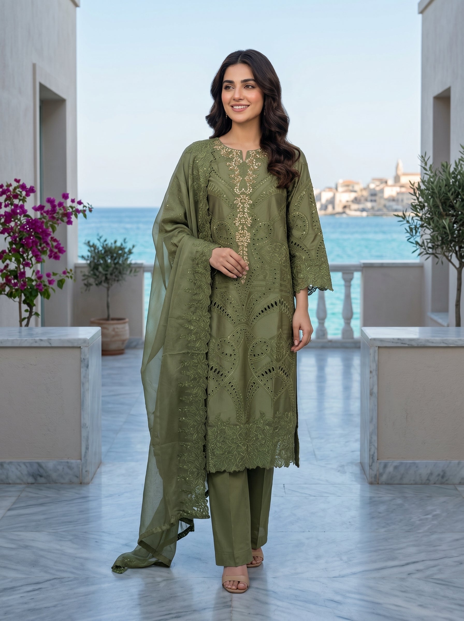 Sherrys Silk - Olive Mystique